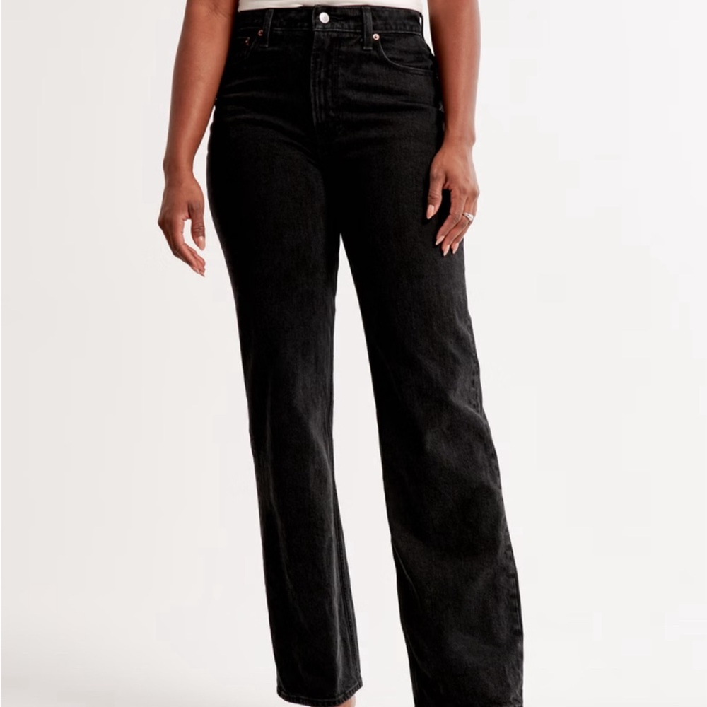 Abercrombie & Fitch Curve Love High Rise 90s Relaxed Jeans Size 30R